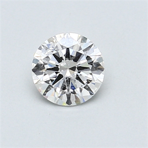 Picture of 0.50 Carats, Round Diamond with Excellent Cut, D Color, SI2 Clarity and Certified by EGL
