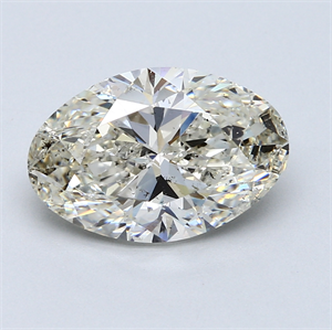 Picture of 4.00 Carats, Oval Diamond with  Cut, G Color, SI1 Clarity and Certified by EGL