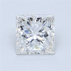 Picture of 1.43 Carats, Princess Diamond with  Cut, D Color, SI2 Clarity and Certified by EGL