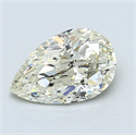 1.01 quilates, De pera Diamante , Color H, claridad SI1 y certificado por EGL INT 