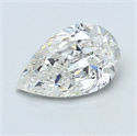 1.02 Carats, Pear Diamond with  Cut, D Color, SI1 Clarity and Certified by EGL