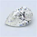 1.00 Carats, Pear Diamond with  Cut, F Color, SI1 Clarity and Certified by EGL