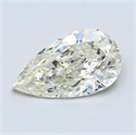 1.03 Carats, Pear Diamond with  Cut, H Color, VS2 Clarity and Certified by EGL
