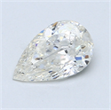 0.90 quilates, De pera Diamante , Color E, claridad SI2 y certificado por EGL INT 
