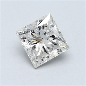 Picture of 2.03 Carats, Princess Diamond with  Cut, E Color, SI2 Clarity and Certified by EGL