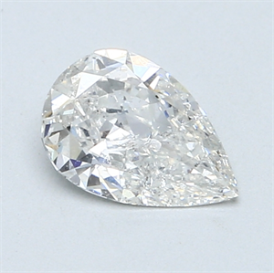 Picture of 0.80 Carats, Pear Diamond with  Cut, E Color, SI2 Clarity and Certified by EGL