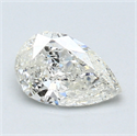 1.01 Carats, Pear Diamond with  Cut, E Color, SI1 Clarity and Certified by EGL