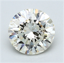 1.71 Carats, Round Diamond with Excellent Cut, H Color, SI2 Clarity and Certified by EGL