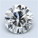 3.03 quilates, Redondo Diamante , Color E, claridad SI1 y certificado por EGL INT 