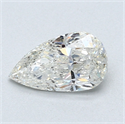 0.84 Carats, Pear Diamond with  Cut, E Color, SI1 Clarity and Certified by EGL