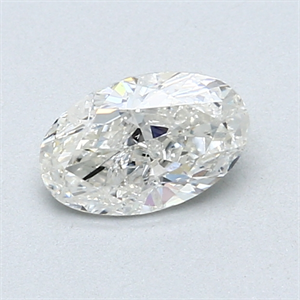 Picture of 0.72 Carats, Oval Diamond with  Cut, E Color, SI1 Clarity and Certified by EGL