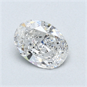 0.70 quilates, Ovalado Diamante , Color D, claridad VS1 y certificado por EGL INT 