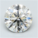 3.01 Carats, Round Diamond with Excellent Cut, F Color, SI2 Clarity and Certified by EGL