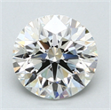 2.01 Carats, Round Diamond with Excellent Cut, E Color, SI1 Clarity and Certified by EGL