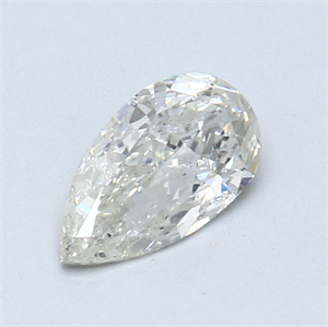 Picture of 0.80 Carats, Pear Diamond with  Cut, G Color, SI1 Clarity and Certified by EGL
