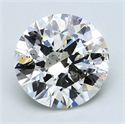 2.71 Carats, Round Diamond with Excellent Cut, F Color, SI1 Clarity and Certified by EGL