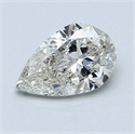 1.01 Carats, Pear Diamond with  Cut, F Color, SI1 Clarity and Certified by EGL