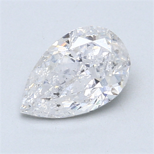 Picture of 1.00 Carats, Pear Diamond with  Cut, D Color, SI2 Clarity and Certified by EGL
