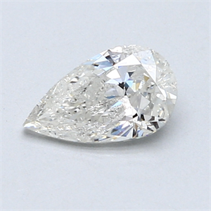 Picture of 0.72 Carats, Pear Diamond with  Cut, D Color, SI2 Clarity and Certified by EGL