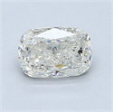 1.00 Carats, Cushion Diamond with  Cut, F Color, SI1 Clarity and Certified by EGL