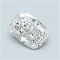 0.81 Carats, Cushion Diamond with  Cut, D Color, SI1 Clarity and Certified by EGL