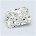 1.01 Carats, Radiant Diamond with  Cut, F Color, VVS2 Clarity and Certified by EGL