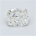 1.01 Carats, Cushion Diamond with  Cut, D Color, SI1 Clarity and Certified by EGL