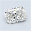 1.00 Carats, Radiant Diamond with  Cut, D Color, VS2 Clarity and Certified by EGL