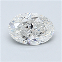 1.02 Carats, Oval Diamond with  Cut, D Color, SI2 Clarity and Certified by EGL