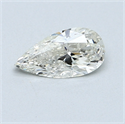0.51 quilates, De pera Diamante , Color G, claridad SI2 y certificado por EGL INT 