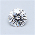 0.63 Carats, Round Diamond with Excellent Cut, D Color, VS2 Clarity and Certified by EGL