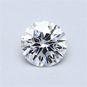 Picture of 0.63 Carats, Round Diamond with Excellent Cut, D Color, VS2 Clarity and Certified by EGL