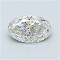 0.80 Carats, Oval Diamond with  Cut, E Color, SI2 Clarity and Certified by EGL