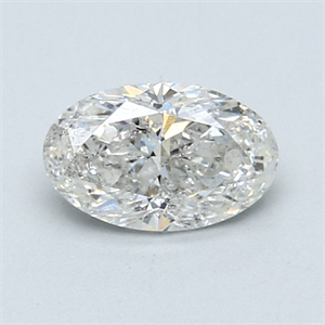 Picture of 0.80 Carats, Oval Diamond with  Cut, E Color, SI2 Clarity and Certified by EGL