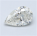 1.03 Carats, Pear Diamond with  Cut, F Color, SI1 Clarity and Certified by EGL