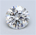 1.31 Carats, Round Diamond with Excellent Cut, D Color, SI1 Clarity and Certified by EGL