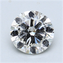 1.50 Carats, Round Diamond with Excellent Cut, D Color, SI2 Clarity and Certified by EGL