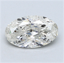 1.05 Carats, Oval Diamond with  Cut, F Color, SI2 Clarity and Certified by EGL