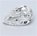 1.00 Carats, Pear Diamond with  Cut, E Color, SI1 Clarity and Certified by EGL