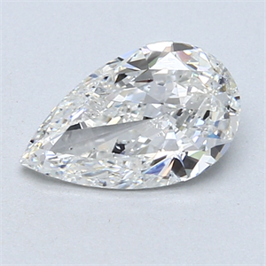 Picture of 1.00 Carats, Pear Diamond with  Cut, E Color, SI1 Clarity and Certified by EGL