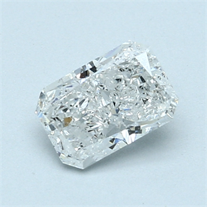 Picture of 0.90 Carats, Radiant Diamond with  Cut, E Color, SI2 Clarity and Certified by EGL