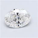 0.79 quilates, Ovalado Diamante , Color E, claridad SI2 y certificado por EGL INT 