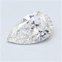 0.73 Carats, Pear Diamond with  Cut, E Color, SI2 Clarity and Certified by EGL