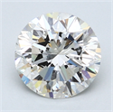 2.02 Carats, Round Diamond with Excellent Cut, D Color, VS2 Clarity and Certified by EGL