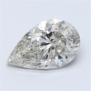Picture of 3.26 Carats, Pear Diamond with  Cut, F Color, SI2 Clarity and Certified by EGL