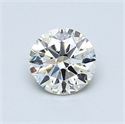 0.68 Carats, Round Diamond with Excellent Cut, E Color, VS2 Clarity and Certified by EGL