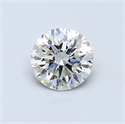 0.58 quilates, Redondo Diamante , Color D, claridad SI1 y certificado por EGL INT 