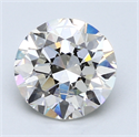 3.02 Carats, Round Diamond with Excellent Cut, F Color, SI1 Clarity and Certified by EGL