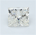 1.01 Carats, Princess Diamond with  Cut, F Color, VVS2 Clarity and Certified by EGL