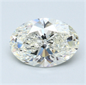 2.00 Carats, Oval Diamond with  Cut, F Color, VVS2 Clarity and Certified by EGL